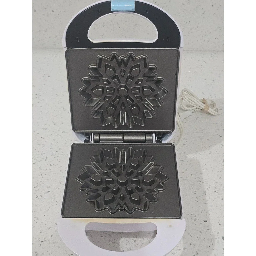 Disney Frozen Snowflake Shape Waffle Maker DFR-51 Non-Stick 500W White  Electric